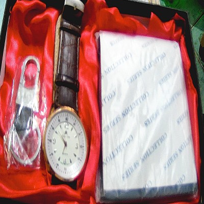 High quality 3 piece items gift box for men